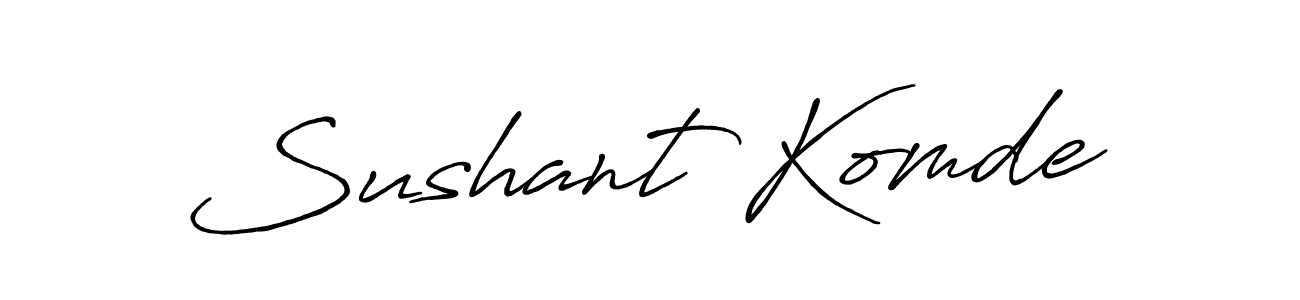 It looks lik you need a new signature style for name Sushant Komde. Design unique handwritten (Antro_Vectra_Bolder) signature with our free signature maker in just a few clicks. Sushant Komde signature style 7 images and pictures png