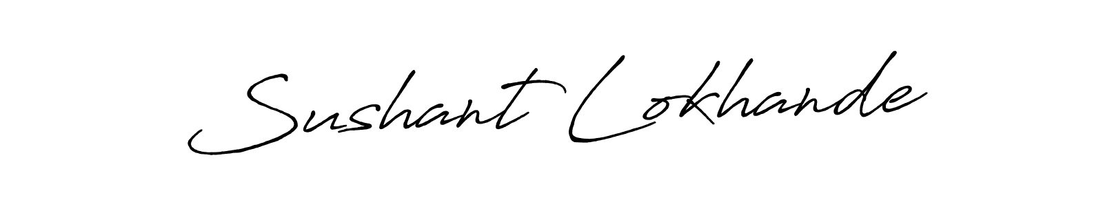 Sushant Lokhande stylish signature style. Best Handwritten Sign (Antro_Vectra_Bolder) for my name. Handwritten Signature Collection Ideas for my name Sushant Lokhande. Sushant Lokhande signature style 7 images and pictures png