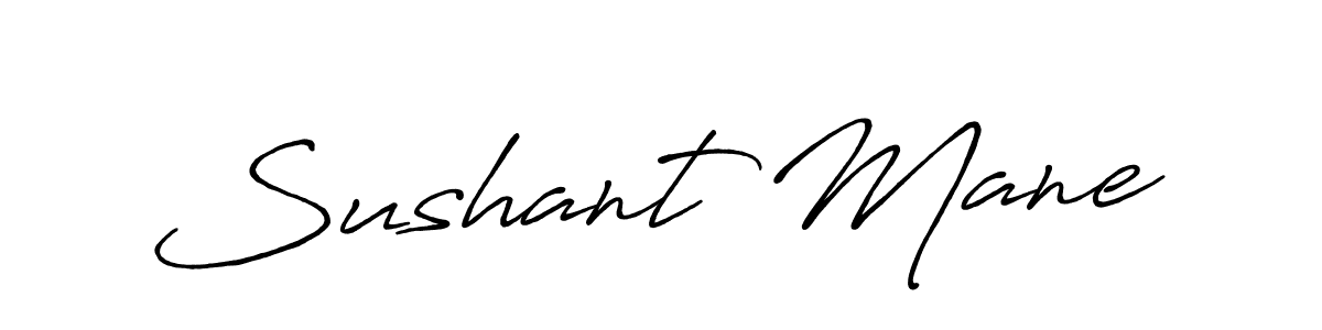 How to make Sushant Mane name signature. Use Antro_Vectra_Bolder style for creating short signs online. This is the latest handwritten sign. Sushant Mane signature style 7 images and pictures png