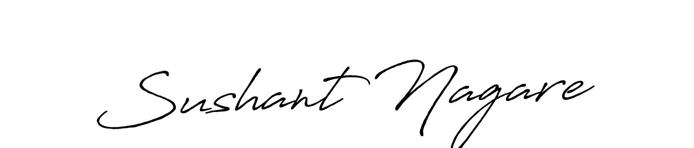 Make a beautiful signature design for name Sushant Nagare. With this signature (Antro_Vectra_Bolder) style, you can create a handwritten signature for free. Sushant Nagare signature style 7 images and pictures png