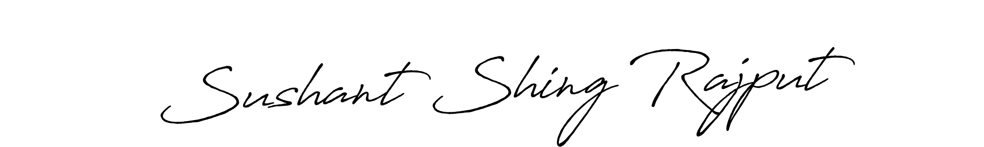 How to make Sushant Shing Rajput name signature. Use Antro_Vectra_Bolder style for creating short signs online. This is the latest handwritten sign. Sushant Shing Rajput signature style 7 images and pictures png