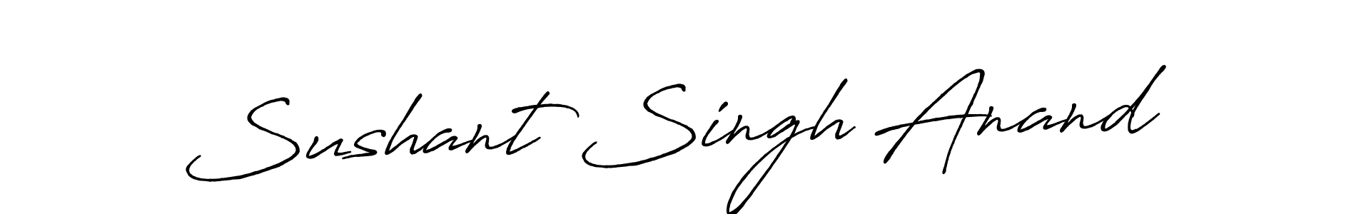 The best way (Antro_Vectra_Bolder) to make a short signature is to pick only two or three words in your name. The name Sushant Singh Anand include a total of six letters. For converting this name. Sushant Singh Anand signature style 7 images and pictures png