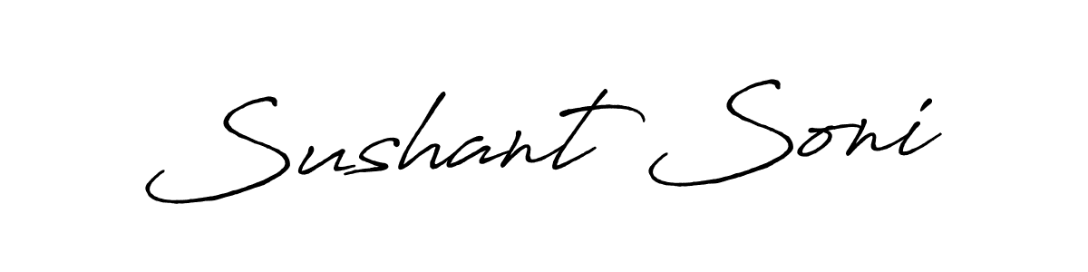 Also we have Sushant Soni name is the best signature style. Create professional handwritten signature collection using Antro_Vectra_Bolder autograph style. Sushant Soni signature style 7 images and pictures png