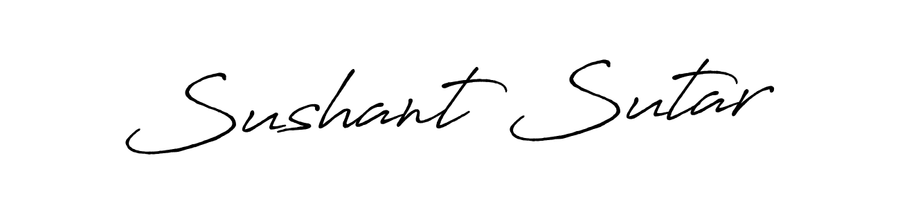 How to make Sushant Sutar signature? Antro_Vectra_Bolder is a professional autograph style. Create handwritten signature for Sushant Sutar name. Sushant Sutar signature style 7 images and pictures png