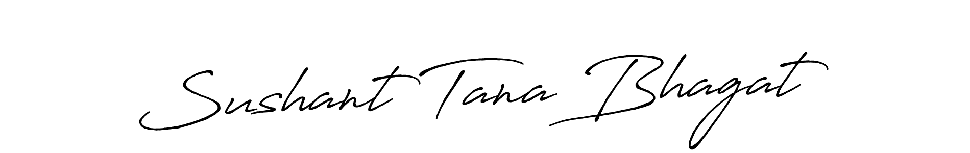 How to make Sushant Tana Bhagat signature? Antro_Vectra_Bolder is a professional autograph style. Create handwritten signature for Sushant Tana Bhagat name. Sushant Tana Bhagat signature style 7 images and pictures png