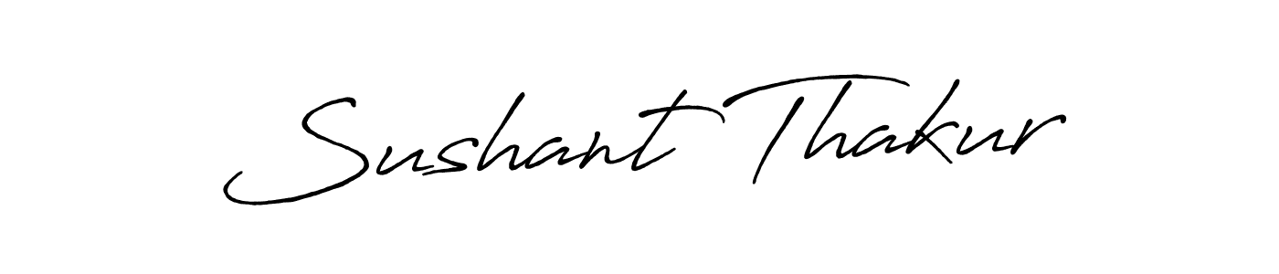Create a beautiful signature design for name Sushant Thakur. With this signature (Antro_Vectra_Bolder) fonts, you can make a handwritten signature for free. Sushant Thakur signature style 7 images and pictures png