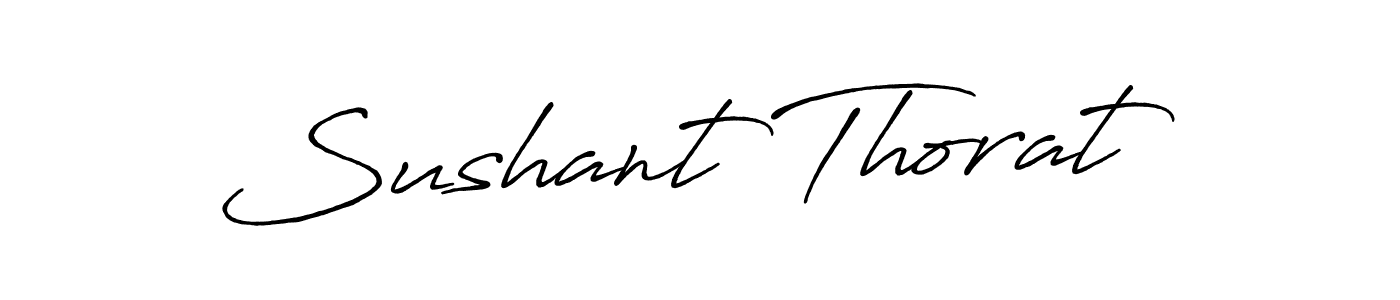 Design your own signature with our free online signature maker. With this signature software, you can create a handwritten (Antro_Vectra_Bolder) signature for name Sushant Thorat. Sushant Thorat signature style 7 images and pictures png