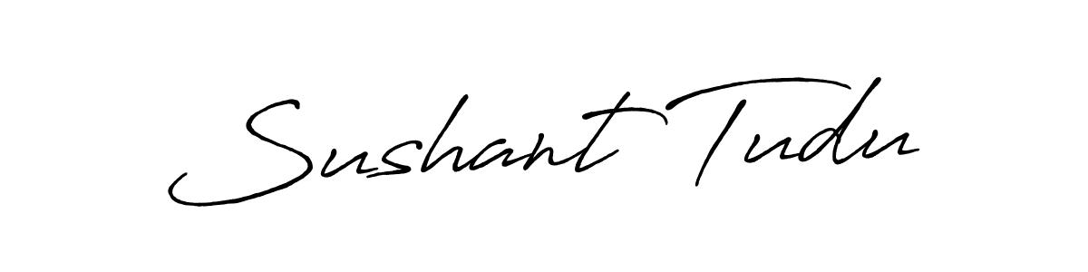 How to make Sushant Tudu signature? Antro_Vectra_Bolder is a professional autograph style. Create handwritten signature for Sushant Tudu name. Sushant Tudu signature style 7 images and pictures png