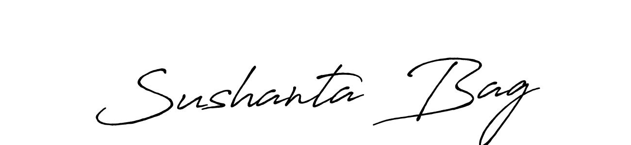 How to Draw Sushanta  Bag signature style? Antro_Vectra_Bolder is a latest design signature styles for name Sushanta  Bag. Sushanta  Bag signature style 7 images and pictures png