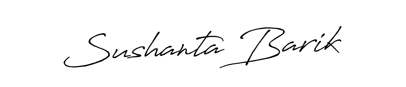 Antro_Vectra_Bolder is a professional signature style that is perfect for those who want to add a touch of class to their signature. It is also a great choice for those who want to make their signature more unique. Get Sushanta Barik name to fancy signature for free. Sushanta Barik signature style 7 images and pictures png