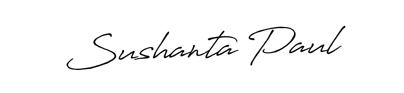Create a beautiful signature design for name Sushanta Paul. With this signature (Antro_Vectra_Bolder) fonts, you can make a handwritten signature for free. Sushanta Paul signature style 7 images and pictures png