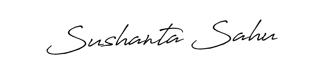Design your own signature with our free online signature maker. With this signature software, you can create a handwritten (Antro_Vectra_Bolder) signature for name Sushanta Sahu. Sushanta Sahu signature style 7 images and pictures png