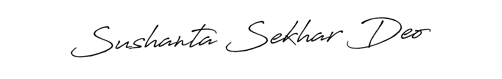 How to make Sushanta Sekhar Deo signature? Antro_Vectra_Bolder is a professional autograph style. Create handwritten signature for Sushanta Sekhar Deo name. Sushanta Sekhar Deo signature style 7 images and pictures png