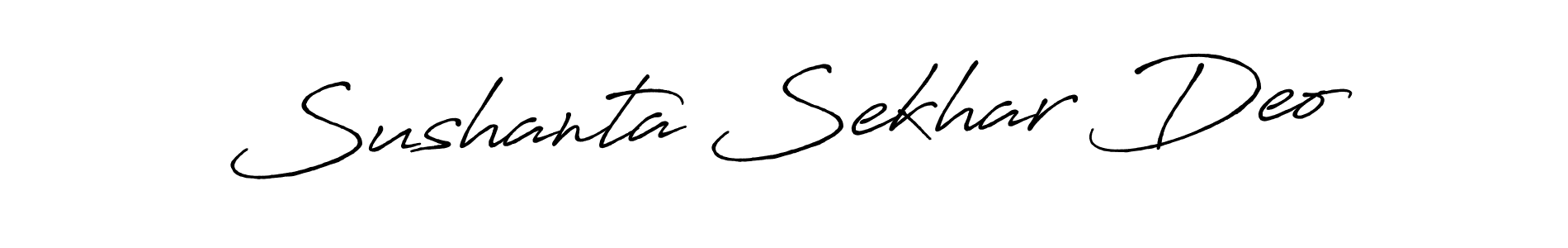 How to make Sushanta Sekhar Deo signature? Antro_Vectra_Bolder is a professional autograph style. Create handwritten signature for Sushanta Sekhar Deo name. Sushanta Sekhar Deo signature style 7 images and pictures png