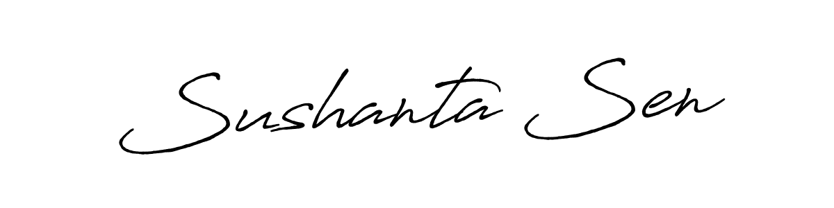 if you are searching for the best signature style for your name Sushanta Sen. so please give up your signature search. here we have designed multiple signature styles  using Antro_Vectra_Bolder. Sushanta Sen signature style 7 images and pictures png