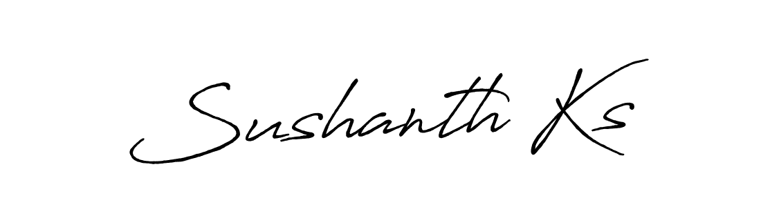 Make a beautiful signature design for name Sushanth Ks. Use this online signature maker to create a handwritten signature for free. Sushanth Ks signature style 7 images and pictures png
