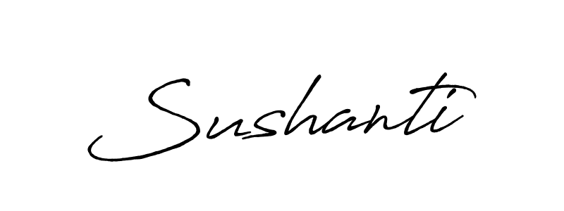 Make a beautiful signature design for name Sushanti. With this signature (Antro_Vectra_Bolder) style, you can create a handwritten signature for free. Sushanti signature style 7 images and pictures png