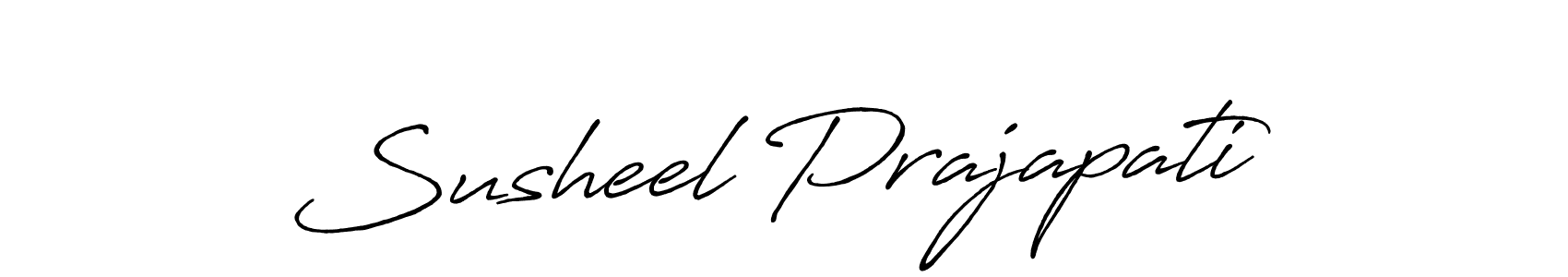 if you are searching for the best signature style for your name Susheel Prajapati. so please give up your signature search. here we have designed multiple signature styles  using Antro_Vectra_Bolder. Susheel Prajapati signature style 7 images and pictures png