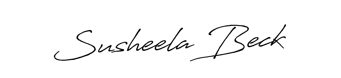 How to make Susheela Beck signature? Antro_Vectra_Bolder is a professional autograph style. Create handwritten signature for Susheela Beck name. Susheela Beck signature style 7 images and pictures png