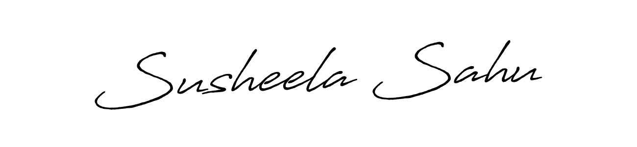 Antro_Vectra_Bolder is a professional signature style that is perfect for those who want to add a touch of class to their signature. It is also a great choice for those who want to make their signature more unique. Get Susheela Sahu name to fancy signature for free. Susheela Sahu signature style 7 images and pictures png