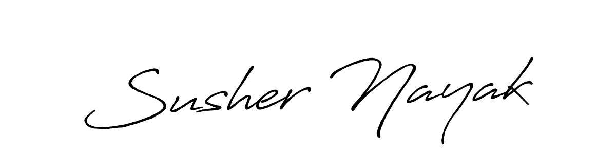 Make a short Susher Nayak signature style. Manage your documents anywhere anytime using Antro_Vectra_Bolder. Create and add eSignatures, submit forms, share and send files easily. Susher Nayak signature style 7 images and pictures png