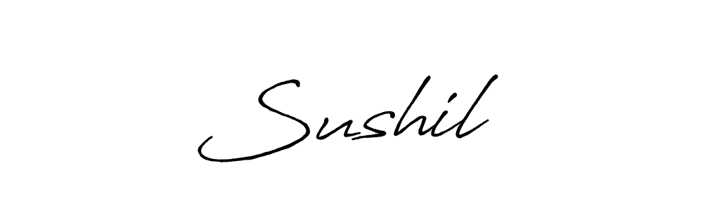 if you are searching for the best signature style for your name Sushil ♡. so please give up your signature search. here we have designed multiple signature styles  using Antro_Vectra_Bolder. Sushil ♡ signature style 7 images and pictures png