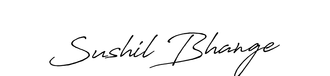 The best way (Antro_Vectra_Bolder) to make a short signature is to pick only two or three words in your name. The name Sushil Bhange include a total of six letters. For converting this name. Sushil Bhange signature style 7 images and pictures png