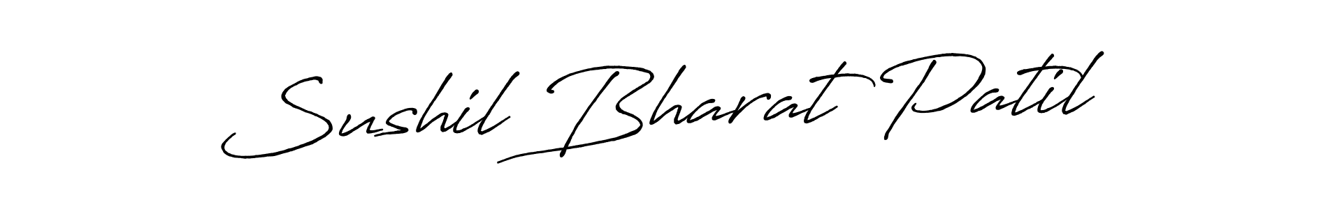 Sushil Bharat Patil stylish signature style. Best Handwritten Sign (Antro_Vectra_Bolder) for my name. Handwritten Signature Collection Ideas for my name Sushil Bharat Patil. Sushil Bharat Patil signature style 7 images and pictures png