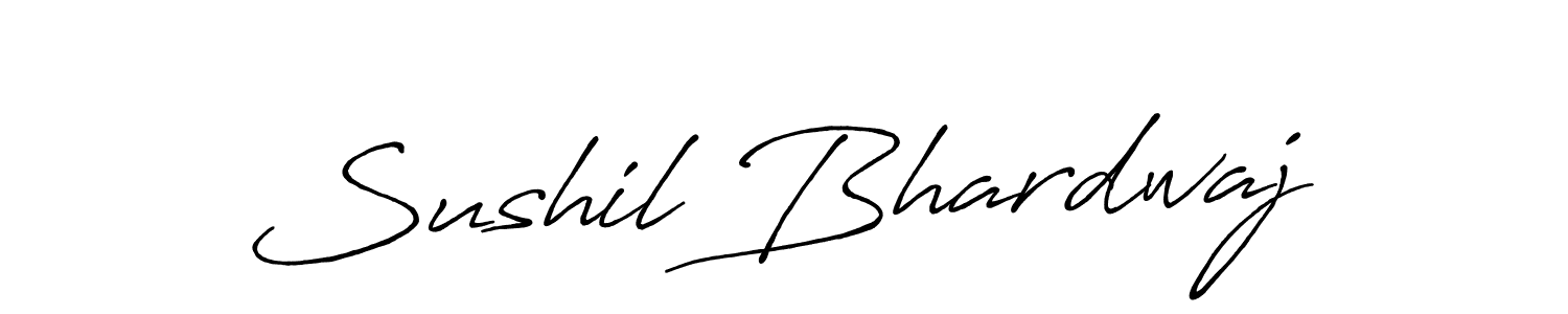 Create a beautiful signature design for name Sushil Bhardwaj. With this signature (Antro_Vectra_Bolder) fonts, you can make a handwritten signature for free. Sushil Bhardwaj signature style 7 images and pictures png