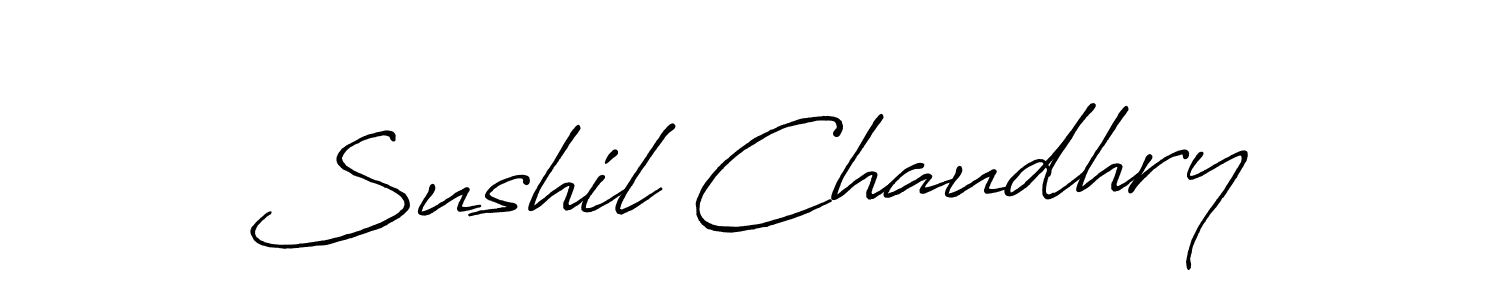 Once you've used our free online signature maker to create your best signature Antro_Vectra_Bolder style, it's time to enjoy all of the benefits that Sushil Chaudhry name signing documents. Sushil Chaudhry signature style 7 images and pictures png