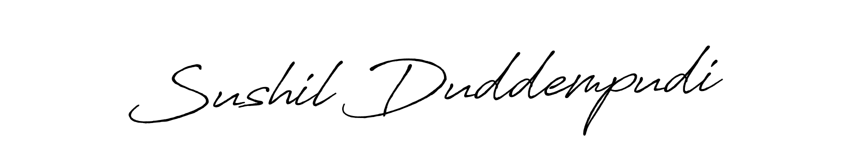 Also You can easily find your signature by using the search form. We will create Sushil Duddempudi name handwritten signature images for you free of cost using Antro_Vectra_Bolder sign style. Sushil Duddempudi signature style 7 images and pictures png