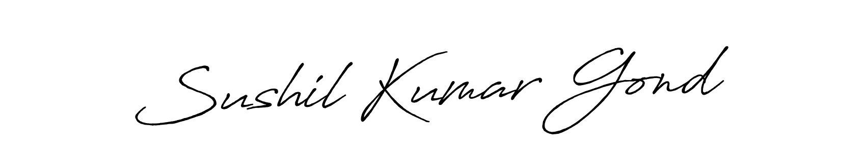 Make a short Sushil Kumar Gond signature style. Manage your documents anywhere anytime using Antro_Vectra_Bolder. Create and add eSignatures, submit forms, share and send files easily. Sushil Kumar Gond signature style 7 images and pictures png