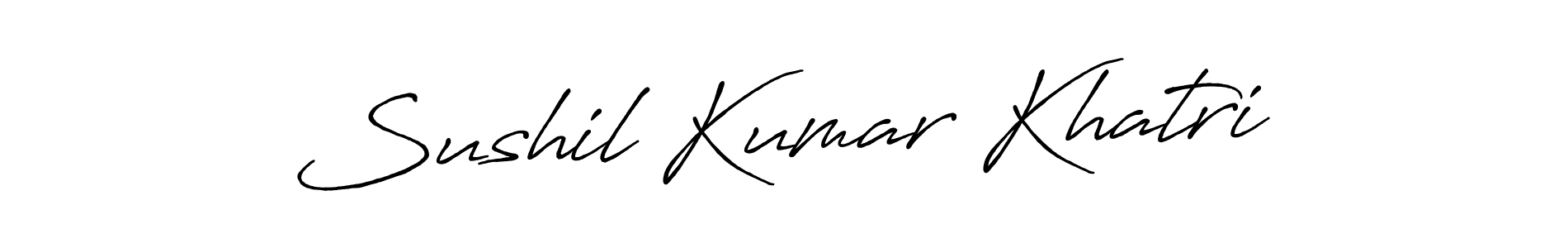 Also we have Sushil Kumar Khatri name is the best signature style. Create professional handwritten signature collection using Antro_Vectra_Bolder autograph style. Sushil Kumar Khatri signature style 7 images and pictures png