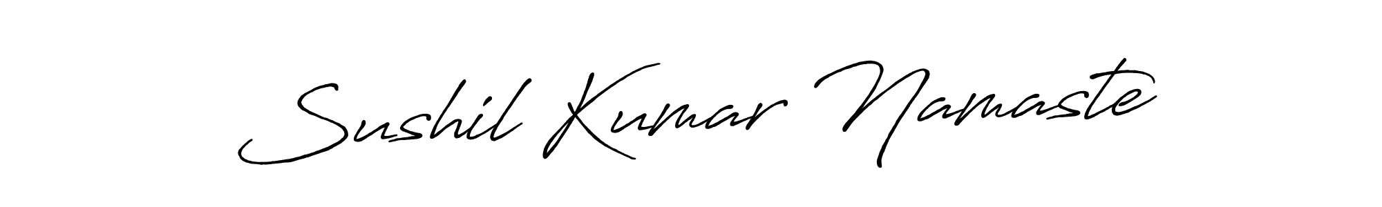 Also You can easily find your signature by using the search form. We will create Sushil Kumar Namaste name handwritten signature images for you free of cost using Antro_Vectra_Bolder sign style. Sushil Kumar Namaste signature style 7 images and pictures png