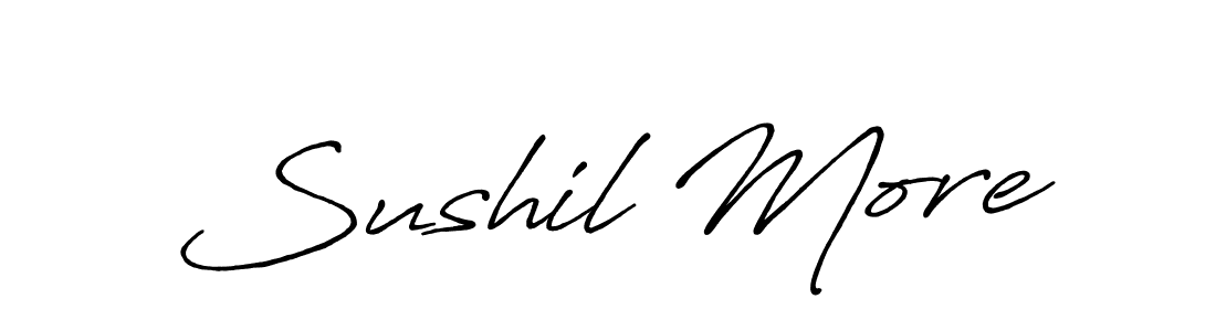 Make a short Sushil More signature style. Manage your documents anywhere anytime using Antro_Vectra_Bolder. Create and add eSignatures, submit forms, share and send files easily. Sushil More signature style 7 images and pictures png