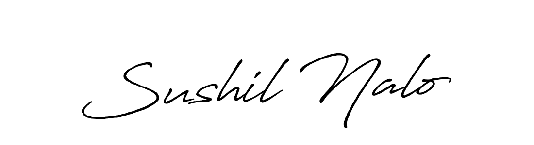 Also we have Sushil Nalo name is the best signature style. Create professional handwritten signature collection using Antro_Vectra_Bolder autograph style. Sushil Nalo signature style 7 images and pictures png