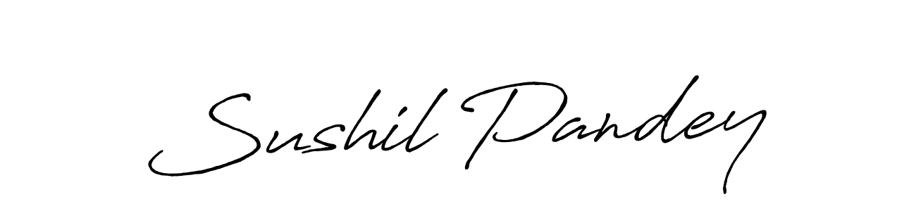 It looks lik you need a new signature style for name Sushil Pandey. Design unique handwritten (Antro_Vectra_Bolder) signature with our free signature maker in just a few clicks. Sushil Pandey signature style 7 images and pictures png