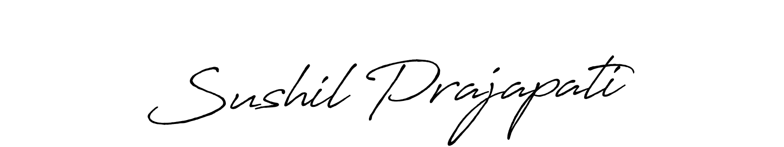How to Draw Sushil Prajapati signature style? Antro_Vectra_Bolder is a latest design signature styles for name Sushil Prajapati. Sushil Prajapati signature style 7 images and pictures png