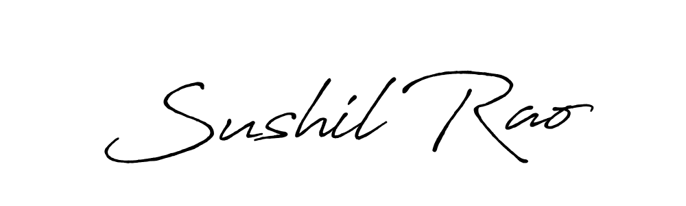 How to make Sushil Rao signature? Antro_Vectra_Bolder is a professional autograph style. Create handwritten signature for Sushil Rao name. Sushil Rao signature style 7 images and pictures png