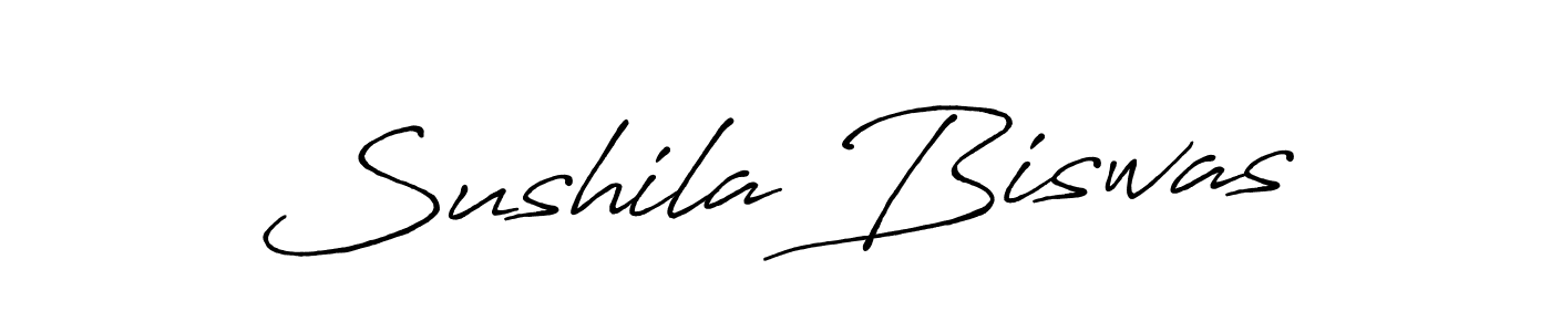 Design your own signature with our free online signature maker. With this signature software, you can create a handwritten (Antro_Vectra_Bolder) signature for name Sushila Biswas. Sushila Biswas signature style 7 images and pictures png