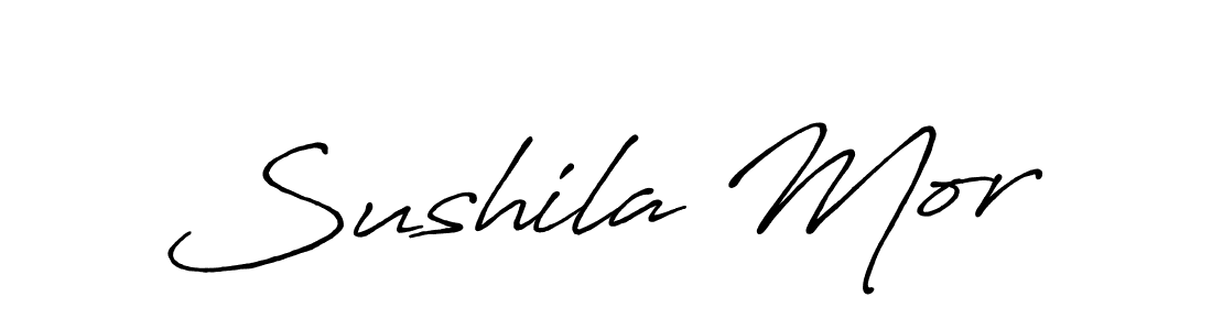 It looks lik you need a new signature style for name Sushila Mor. Design unique handwritten (Antro_Vectra_Bolder) signature with our free signature maker in just a few clicks. Sushila Mor signature style 7 images and pictures png