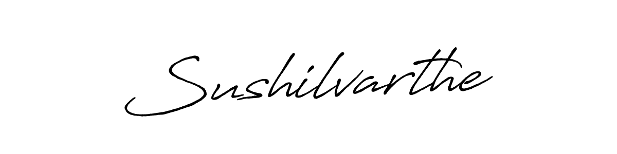 Make a beautiful signature design for name Sushilvarthe. With this signature (Antro_Vectra_Bolder) style, you can create a handwritten signature for free. Sushilvarthe signature style 7 images and pictures png