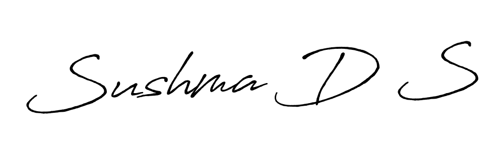 You should practise on your own different ways (Antro_Vectra_Bolder) to write your name (Sushma D S) in signature. don't let someone else do it for you. Sushma D S signature style 7 images and pictures png