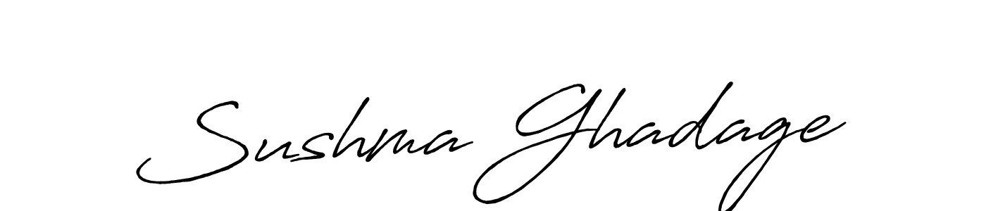 Make a beautiful signature design for name Sushma Ghadage. With this signature (Antro_Vectra_Bolder) style, you can create a handwritten signature for free. Sushma Ghadage signature style 7 images and pictures png