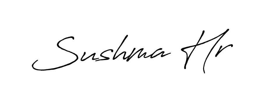 Design your own signature with our free online signature maker. With this signature software, you can create a handwritten (Antro_Vectra_Bolder) signature for name Sushma Hr. Sushma Hr signature style 7 images and pictures png