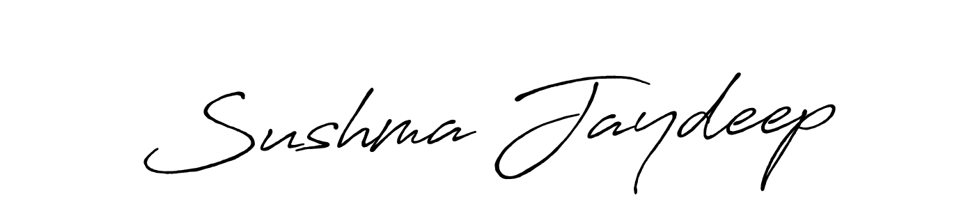 Sushma Jaydeep stylish signature style. Best Handwritten Sign (Antro_Vectra_Bolder) for my name. Handwritten Signature Collection Ideas for my name Sushma Jaydeep. Sushma Jaydeep signature style 7 images and pictures png