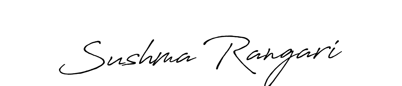 Make a beautiful signature design for name Sushma Rangari. With this signature (Antro_Vectra_Bolder) style, you can create a handwritten signature for free. Sushma Rangari signature style 7 images and pictures png