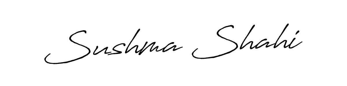 Design your own signature with our free online signature maker. With this signature software, you can create a handwritten (Antro_Vectra_Bolder) signature for name Sushma Shahi. Sushma Shahi signature style 7 images and pictures png