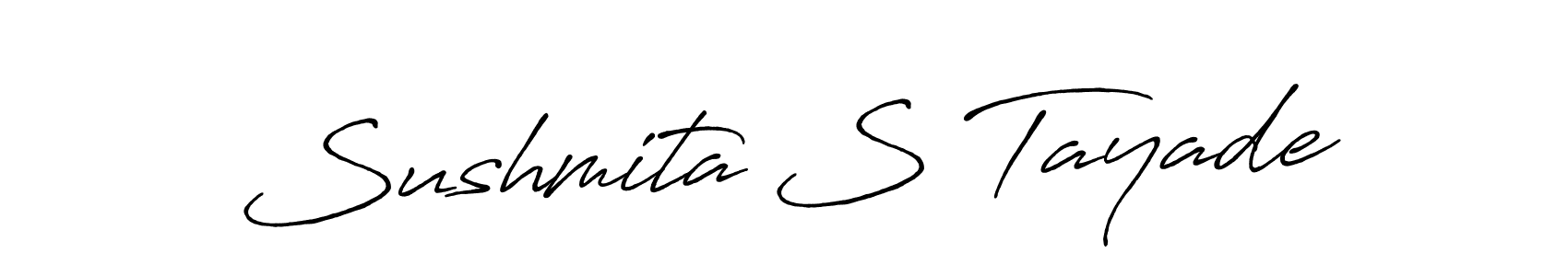 Once you've used our free online signature maker to create your best signature Antro_Vectra_Bolder style, it's time to enjoy all of the benefits that Sushmita S Tayade name signing documents. Sushmita S Tayade signature style 7 images and pictures png