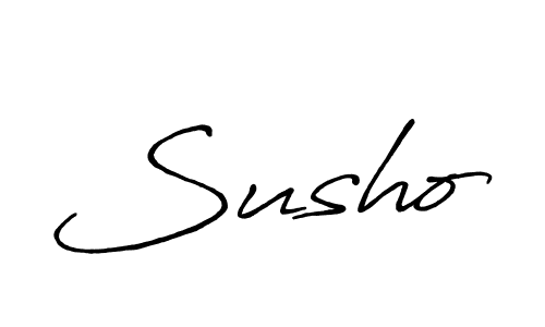 Create a beautiful signature design for name Susho. With this signature (Antro_Vectra_Bolder) fonts, you can make a handwritten signature for free. Susho signature style 7 images and pictures png